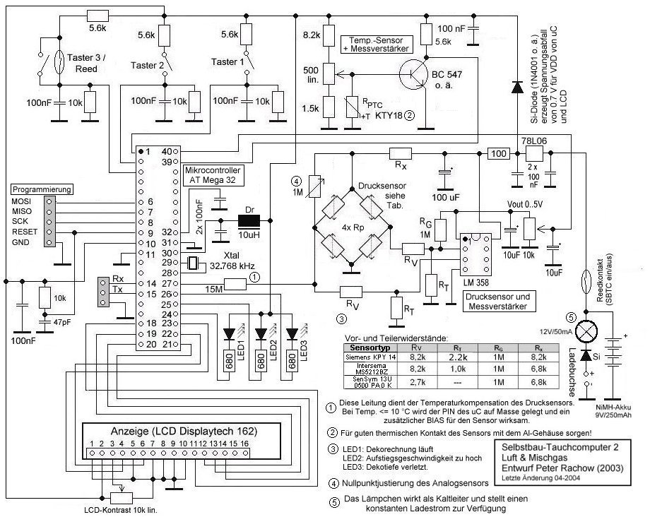 Schaltplan des SBTC