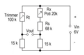 Hilfsschaltung zur Simulation des Drucksensors KPY 14 für Testzwecke
