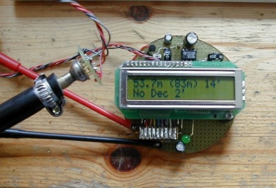 Der Messaufbau zur Druckbeaufschlagung des Sensors mit SBTC