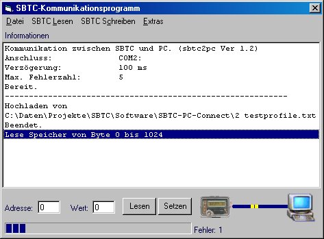 SBTC-Kommunikationssoftware